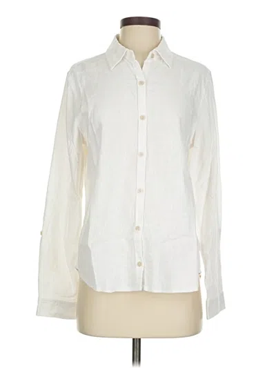 Pre-owned Orvis Long Sleeve Button Down Shirt In White