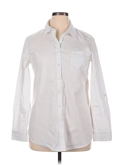 Pre-owned Orvis Long Sleeve Button Down Shirt In White