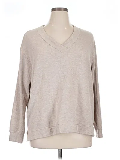 Pre-owned Orvis Long Sleeve Top Gray V-neck Tops