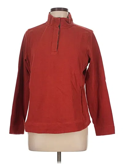 Pre-owned Orvis Long Sleeve Turtleneck In Red
