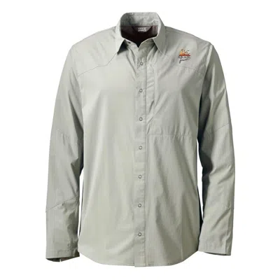 Orvis Men's  Quail Forever Pro Lt Upland Long Sleeve Button Up Shirt In Gray