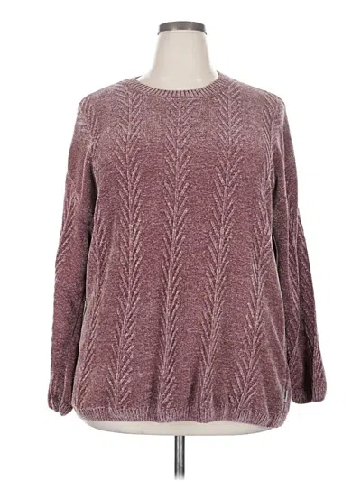 Pre-owned Orvis Pullover Sweater In Burgundy