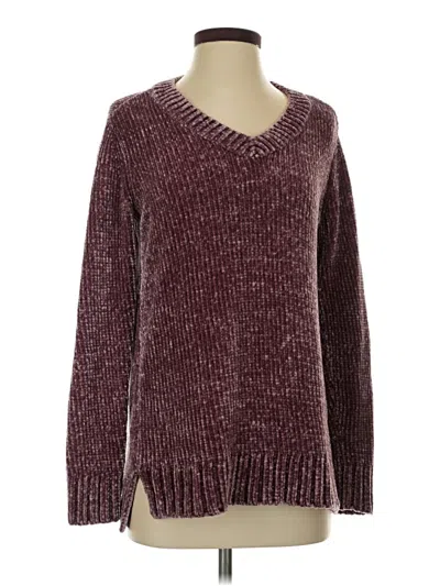 Pre-owned Orvis Pullover Sweater In Burgundy