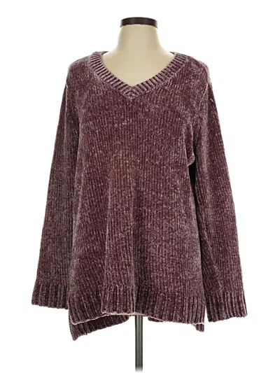 Pre-owned Orvis Pullover Sweater In Burgundy