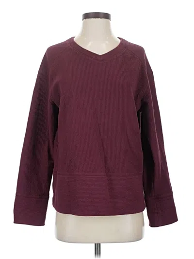 Pre-owned Orvis Pullover Sweater In Burgundy