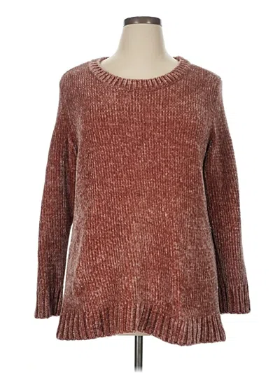 Pre-owned Orvis Pullover Sweater In Burgundy