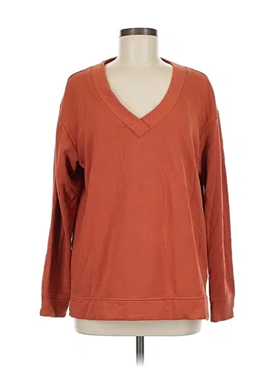 Pre-owned Orvis Pullover Sweater In Orange