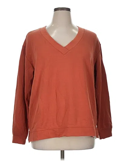 Pre-owned Orvis Pullover Sweater In Orange