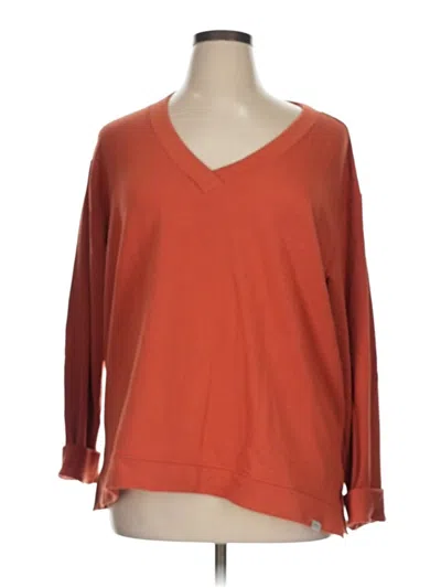 Pre-owned Orvis Pullover Sweater In Orange