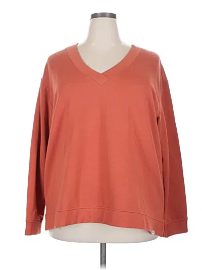 Pre-owned Orvis Pullover Sweater In Orange