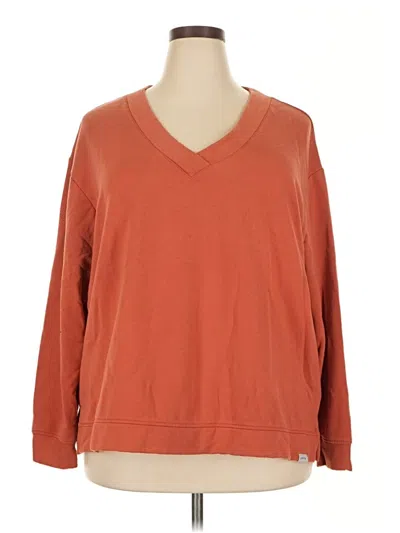 Pre-owned Orvis Pullover Sweater In Orange