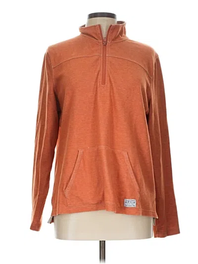 Pre-owned Orvis Pullover Sweater In Orange