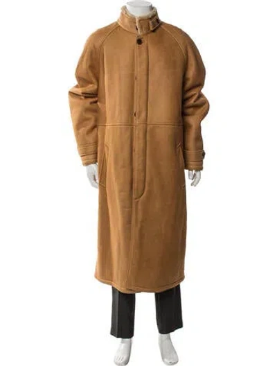 Pre-owned Orvis Shearling Coat In Brown