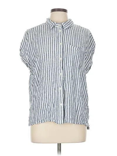 Pre-owned Orvis Short Sleeve Button Down Shirt In Gray