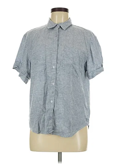 Pre-owned Orvis Short Sleeve Button Down Shirt In Gray