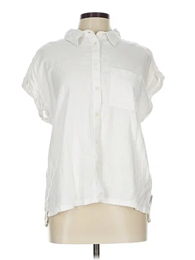 Pre-owned Orvis Short Sleeve Button Down Shirt In White