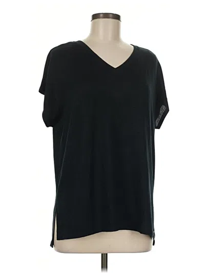 Pre-owned Orvis Short Sleeve Top Black V-neck Tops