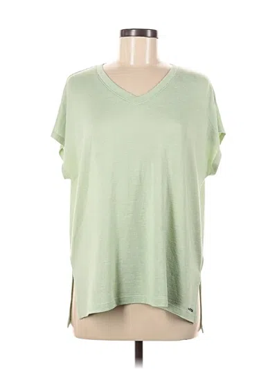 Pre-owned Orvis Short Sleeve Top Green V Neck Tops