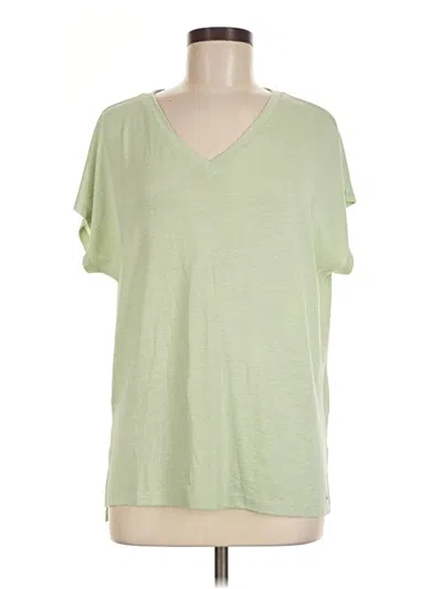 Pre-owned Orvis Short Sleeve Top Green V-neck Tops