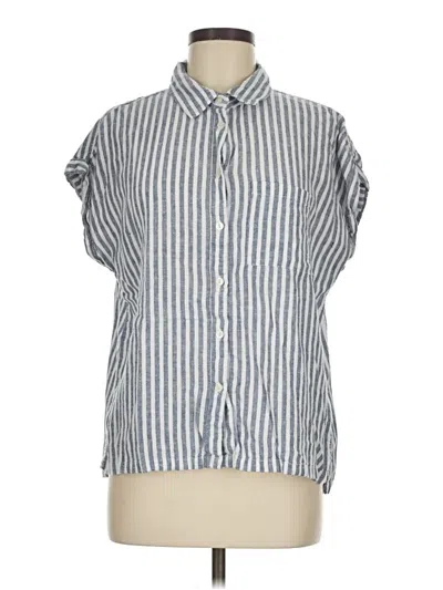 Pre-owned Orvis Sleeveless Button Down Shirt In Blue