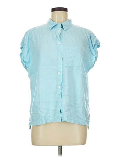 Pre-owned Orvis Sleeveless Button Down Shirt In Blue