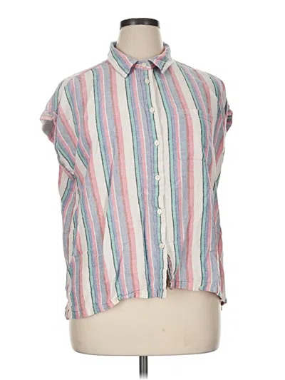 Pre-owned Orvis Sleeveless Button Down Shirt In Pink