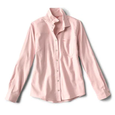 Orvis Women's Mid Mountain Brushed Flannel Shirt - Pale Clay In Multi