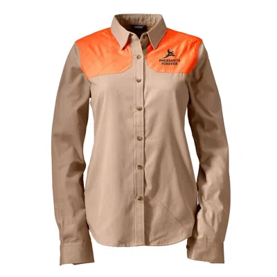 Orvis Women's  Pheasants Forever Midweight Shooting Shirt In Neutral