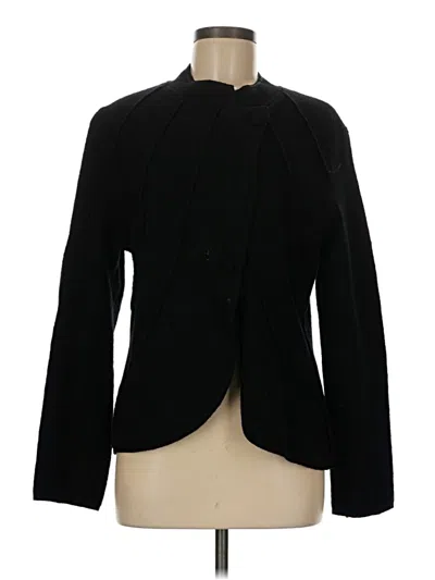 Pre-owned Orvis Wool Cardigan Sweater In Black