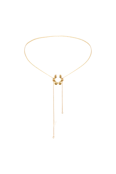 Orxata Jewelry Malva Cuff Necklace In Gold