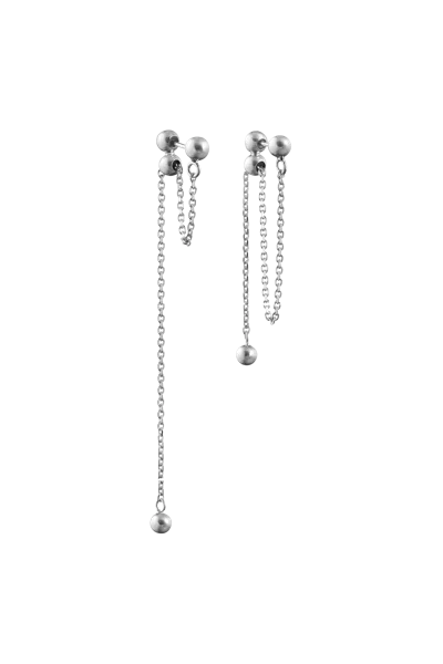 Orxata Jewelry Punto Transformer Earrings In Silver