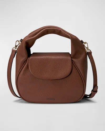 Oryany Anaan Leather Tote Crossbody Bag In Toffee Tan