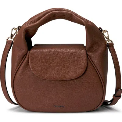 Oryany Anaan Leather Tote Crossbody Bag In Toffee Tan