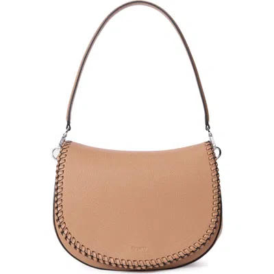 Oryany Bentley Leather Saddle Bag In Brown
