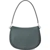Oryany Bentley Leather Saddle Bag In Green
