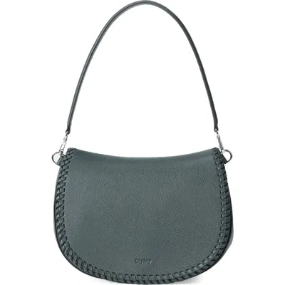 Oryany Bentley Leather Saddle Bag In Green