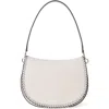 Oryany Bentley Leather Saddle Bag In White