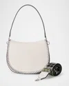 Oryany Bentley Medium Leather Saddle Shoulder Bag In Vanilla Cream