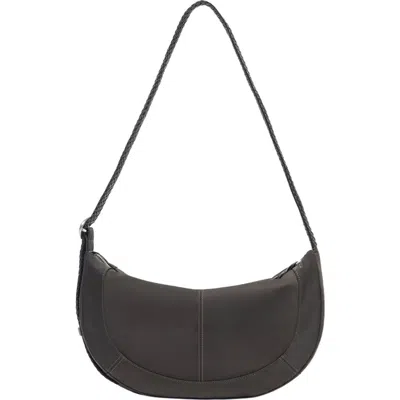 Oryany Braid Faux Leather Crossbody Bag In Gray