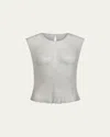 Oryany Chloe Woven Mesh Top