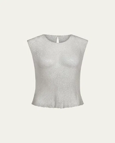ORYANY CHLOE WOVEN MESH TOP