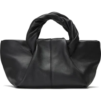 Oryany Cozy Small Leather Tote Bag In Black