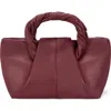 Oryany Cozy Small Leather Tote Bag In Maroon