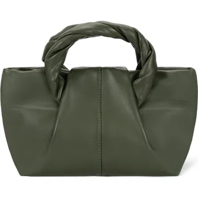 Oryany Cozy Small Leather Tote Bag In Olive