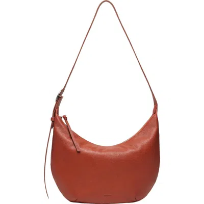 Oryany Crescent Leather Shoulder Bag In Brown
