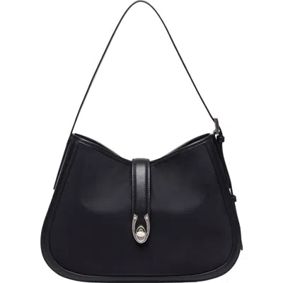 Oryany Dylan Nylon Shoulder Bag In Black
