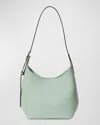 Oryany Egg Leather Shoulder Bag In Dust Green
