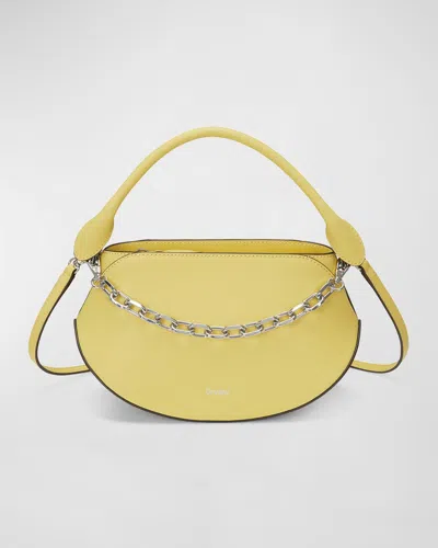 Oryany Flor Mini Leather Top-handle Bag In Golden Yellow