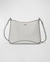 Oryany Focus Mini Croc-embossed Leather Crossbody Bag In Off White