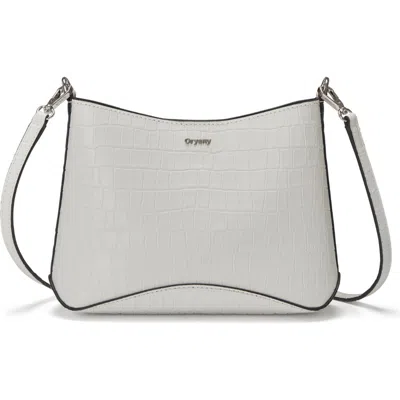 Oryany Focus Mini Leather Crossbody Bag In Gray
